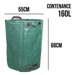Lot De 3 Sacs De Déchets 160L En PP 150g/m² Autoportants - Linxor - Vert 7 Lot De 3 Sacs De Déchets 160L En PP 150g/m² Autoportants - Linxor - Vert -LINXOR Soldes Boutique 12355163 3