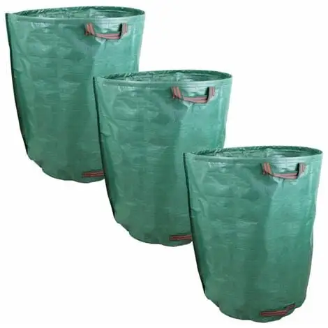 Lot De 3 Sacs De Déchets 300L En PP 150g/m² Autoportants - Linxor - Vert 1 Lot De 3 Sacs De Déchets 300L En PP 150g/m² Autoportants - Linxor - Vert