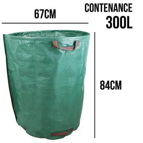 Lot De 3 Sacs De Déchets 300L En PP 150g/m² Autoportants - Linxor - Vert 3 Lot De 3 Sacs De Déchets 300L En PP 150g/m² Autoportants - Linxor - Vert – Image 3