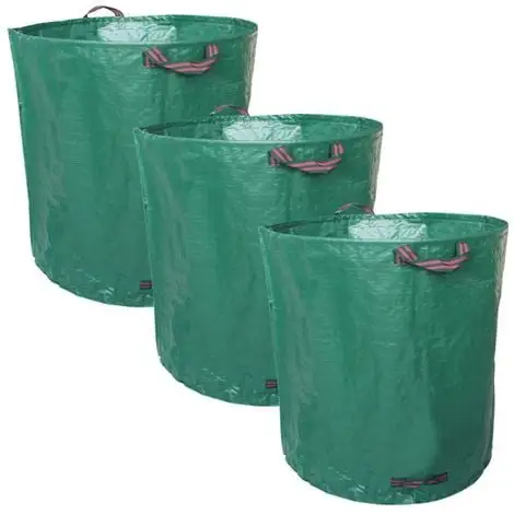 Lot De 3 Sacs De Déchets 500L En PP 150g/m² Autoportants - Linxor - Vert 1 Lot De 3 Sacs De Déchets 500L En PP 150g/m² Autoportants - Linxor - Vert