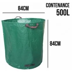 Lot De 3 Sacs De Déchets 500L En PP 150g/m² Autoportants - Linxor - Vert 7 Lot De 3 Sacs De Déchets 500L En PP 150g/m² Autoportants - Linxor - Vert -LINXOR Soldes Boutique 12355165 3