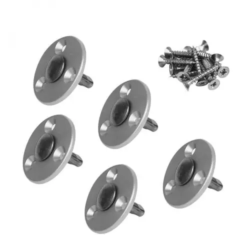 Lot De 5 Pitons Télescopiques En Inox Pour Plage En Bois - Linxor - Gris 1 Lot De 5 Pitons Télescopiques En Inox Pour Plage En Bois - Linxor - Gris