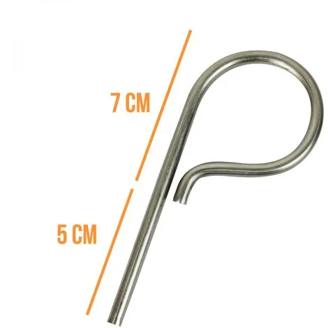 Lot De 5 Pitons P Standard En Inox 12 Cm - Linxor - Gris 2 Lot De 5 Pitons P Standard En Inox 12 Cm - Linxor - Gris – Image 2