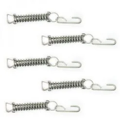 Lot De 5 Ressorts De Sécurité 3 Tirants - Linxor - Gris