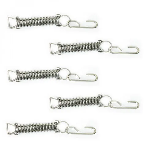 Lot De 5 Ressorts De Sécurité 3 Tirants - Linxor - Gris 1 Lot De 5 Ressorts De Sécurité 3 Tirants - Linxor - Gris