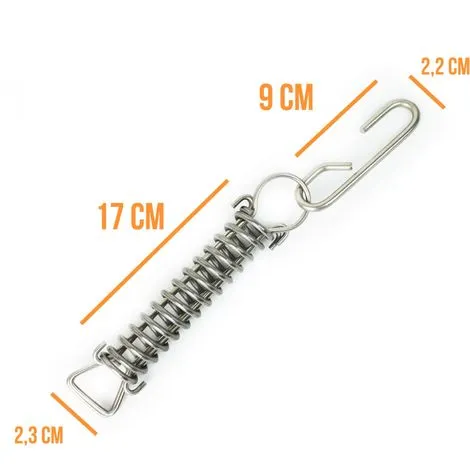 Lot De 5 Ressorts De Sécurité 3 Tirants - Linxor - Gris 2 Lot De 5 Ressorts De Sécurité 3 Tirants - Linxor - Gris – Image 2