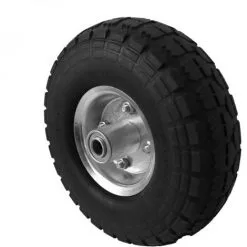 LINXOR Soldes Boutique 16 Roue Increvable Pour Chariot 26 X 8.5 Cm, Axe 16 Mm - Noir - Linxor - Noir