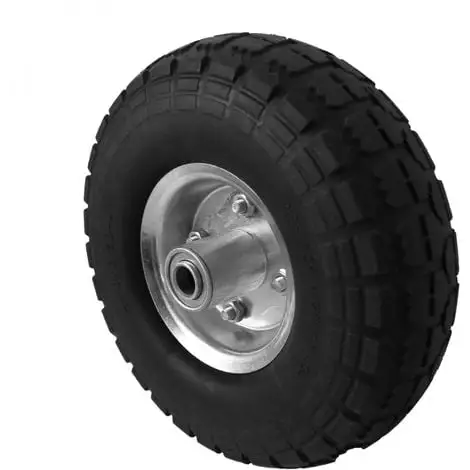 Roue Increvable Pour Chariot 26 X 8.5 Cm, Axe 16 Mm - Noir - Linxor - Noir 1 Roue Increvable Pour Chariot 26 X 8.5 Cm, Axe 16 Mm - Noir - Linxor - Noir