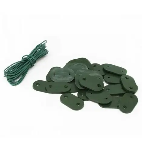 Kit De Fixation Pour Brise Vue, Canisse Anti-UV - 30 Plaquettes + 4.20 M De Fil - Vert - Linxor - Vert 2 Kit De Fixation Pour Brise Vue, Canisse Anti-UV - 30 Plaquettes + 4.20 M De Fil - Vert - Linxor - Vert – Image 2