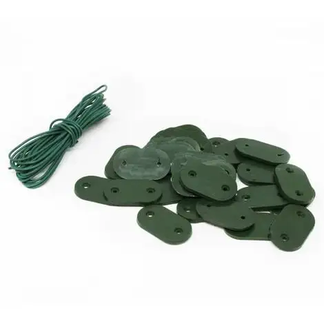Lot De 5 Kits De Fixation Pour Brise Vue, Canisse Anti-UV - 30 Plaquettes + 4.20 M De Fil - Vert - Linxor - Vert 4 Lot De 5 Kits De Fixation Pour Brise Vue, Canisse Anti-UV - 30 Plaquettes + 4.20 M De Fil - Vert - Linxor - Vert – Image 4