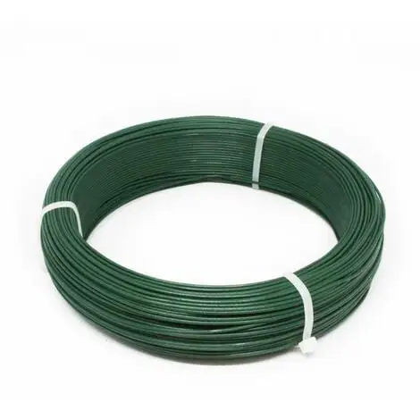 Fil D'attache En Acier Galvanisé Plastifié Pour Grillage Ou Autre - 100 M X 1.5mm Ø - Vert - Linxor - Vert 1 Fil D'attache En Acier Galvanisé Plastifié Pour Grillage Ou Autre - 100 M X 1.5mm Ø - Vert - Linxor - Vert