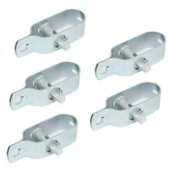 LINXOR Lot De 5 Tendeurs En Acier Galvanisé N°3 Pour Fil De Grillage Ou Autre - Gris