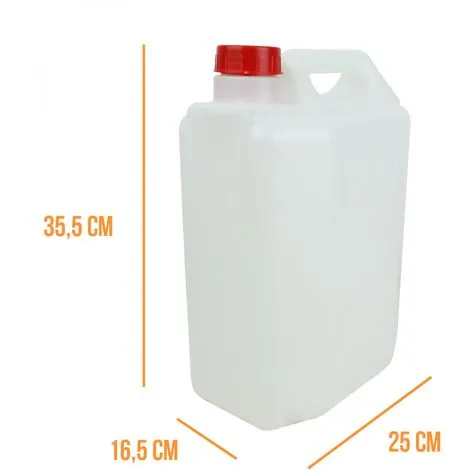 Bidon En Plastique (PEHD) Pour Usage Alimentaire Avec Bouchon - 10L - Linxor - Transparent 2 Bidon En Plastique (PEHD) Pour Usage Alimentaire Avec Bouchon - 10L - Linxor - Transparent – Image 2