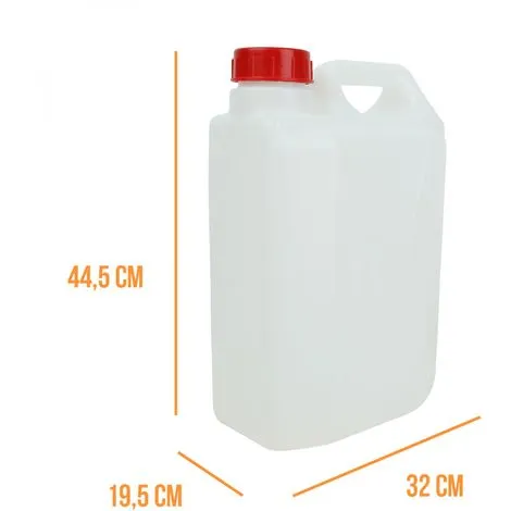 Bidon En Plastique (PEHD) Pour Usage Alimentaire Avec Bouchon - 20L - Linxor - Transparent 2 Bidon En Plastique (PEHD) Pour Usage Alimentaire Avec Bouchon - 20L - Linxor - Transparent – Image 2