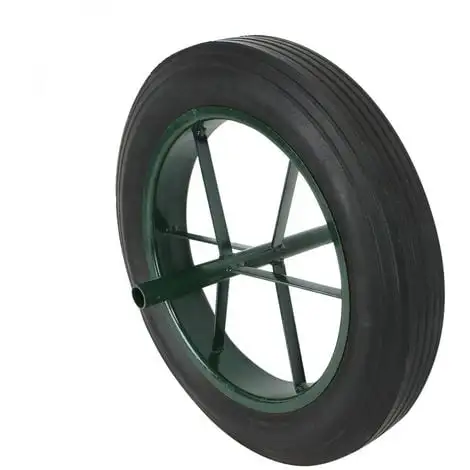 Roue Pleine Pour Brouette - Noir - Ø 40 Cm - Axe 20 Mm - Linxor - Noir 1 Roue Pleine Pour Brouette - Noir - Ø 40 Cm - Axe 20 Mm - Linxor - Noir