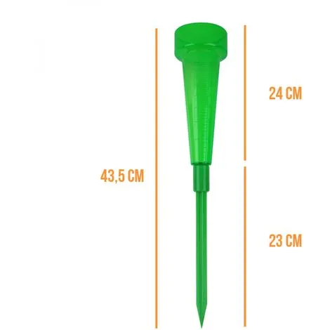 Pluviomètre En Plastique 43.5 Cm Avec Piquet De Fixation - Graduation 39 Mm - Vert - Linxor - Vert 2 Pluviomètre En Plastique 43.5 Cm Avec Piquet De Fixation - Graduation 39 Mm - Vert - Linxor - Vert – Image 2