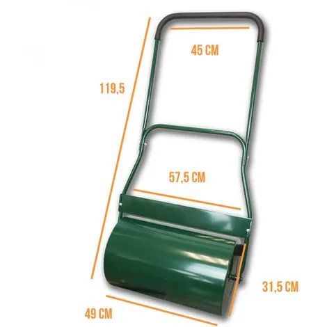 Rouleau De Jardin En Métal Avec Poignée Agrippante - 49 Cm - Vert - Linxor - Vert 2 Rouleau De Jardin En Métal Avec Poignée Agrippante - 49 Cm - Vert - Linxor - Vert – Image 2