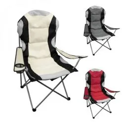 Chaise De Camping Pliable + Sac De Transport - Beige - Linxor - Beige