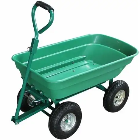 Remorque, Chariot De Jardin Avec Benne Basculante - 52 L - Vert - Linxor - Vert 1 Remorque, Chariot De Jardin Avec Benne Basculante - 52 L - Vert - Linxor - Vert