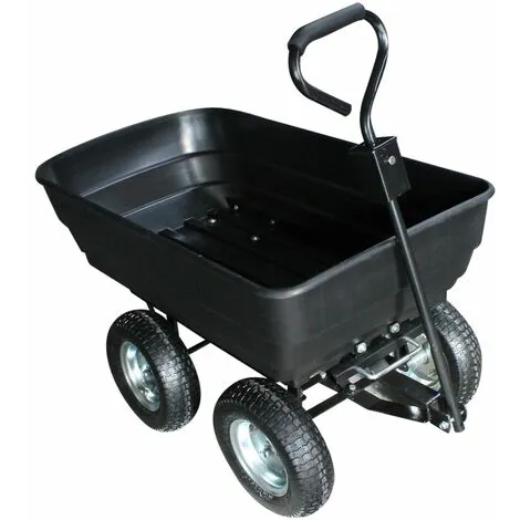 Remorque, Chariot De Jardin Avec Benne Basculante - 120 L - Noir - Linxor - Noir 1 Remorque, Chariot De Jardin Avec Benne Basculante - 120 L - Noir - Linxor - Noir