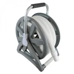 Enrouleur De Tuyau Flottant Jusqu'à 15 M Pour Piscine Avec Poignée De Transport - Linxor - Gris -LINXOR Soldes Boutique 18039136 4