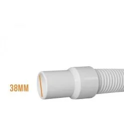 Tuyau Flottant 2 Embouts Pour Piscine - Diam 38 Mm - 7.5 M - Blanc - Linxor - Blanc -LINXOR Soldes Boutique 18039138 3