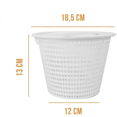 Panier Rond Pour Skimmer De Piscine - Diam 18.5 Cm - Blanc - Linxor - Blanc 2 Panier Rond Pour Skimmer De Piscine - Diam 18.5 Cm - Blanc - Linxor - Blanc – Image 2