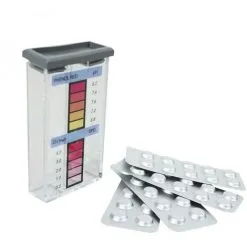 Trousse D'analyse Pastille Ph Et Chlore Pour Piscine Ou Spa - Linxor - Blanc