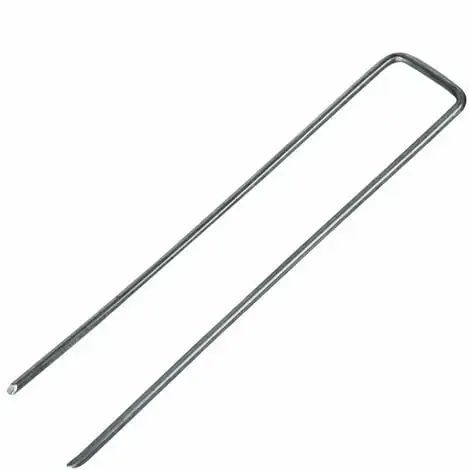 Lot De 100 Piquets De Fixation - 15 Cm X 2.5 Cm - Diam 2.8 Mm - Acier Galvanisé - Gris - Linxor - Gris 1 Lot De 100 Piquets De Fixation - 15 Cm X 2.5 Cm - Diam 2.8 Mm - Acier Galvanisé - Gris - Linxor - Gris