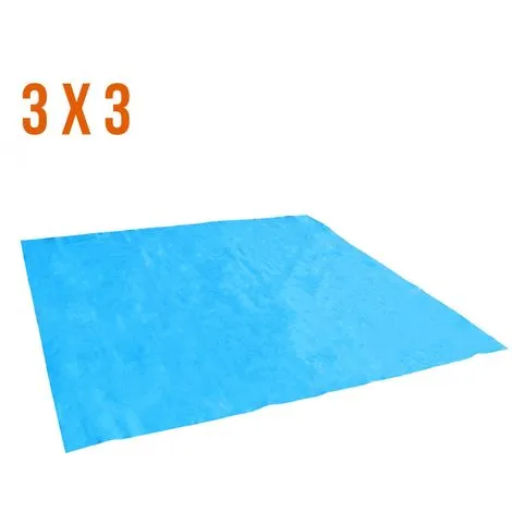 Tapis De Sol Et De Protection Bleu Pour Piscine 3 M X 3 M - Linxor - Bleu 2 Tapis De Sol Et De Protection Bleu Pour Piscine 3 M X 3 M - Linxor - Bleu – Image 2