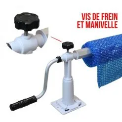 Enrouleur De Bâche à Bulles Pour Piscine Hors Sol Extensible De 1.37m à 6.15m Avec Pinces - Linxor - Blanc 9 Enrouleur De Bâche à Bulles Pour Piscine Hors Sol Extensible De 1.37m à 6.15m Avec Pinces - Linxor - Blanc -LINXOR Soldes Boutique 19840435 5