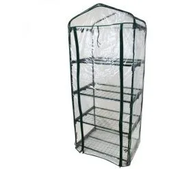 Serre De Jardin 4 étagères 69 X 49 X 160 Cm Transparente En Plastique PVC - Linxor - Transparent 6 Serre De Jardin 4 étagères 69 X 49 X 160 Cm Transparente En Plastique PVC - Linxor - Transparent -LINXOR Soldes Boutique 24233512 3
