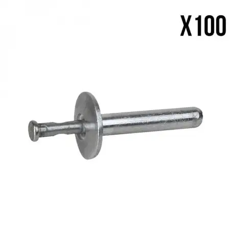 Lot De 100 Rivets De Fixation En Inox 4.8 X 25 Mm - Linxor - Gris 1 Lot De 100 Rivets De Fixation En Inox 4.8 X 25 Mm - Linxor - Gris