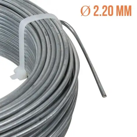 Fil De Tension En Acier Galvanisé Pour Grillage Ou Autre - 100 M X 2.2mm Ø - Gris - Linxor - Gris 3 Fil De Tension En Acier Galvanisé Pour Grillage Ou Autre - 100 M X 2.2mm Ø - Gris - Linxor - Gris – Image 3