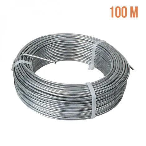 Fil De Tension En Acier Galvanisé Pour Grillage Ou Autre - 100 M X 2.7mm Ø - Gris - Linxor - Gris 2 Fil De Tension En Acier Galvanisé Pour Grillage Ou Autre - 100 M X 2.7mm Ø - Gris - Linxor - Gris – Image 2