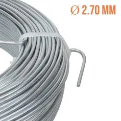 Fil De Tension En Acier Galvanisé Pour Grillage Ou Autre - 100 M X 2.7mm Ø - Gris - Linxor - Gris 5 Fil De Tension En Acier Galvanisé Pour Grillage Ou Autre - 100 M X 2.7mm Ø - Gris - Linxor - Gris -LINXOR Soldes Boutique 28380607 3