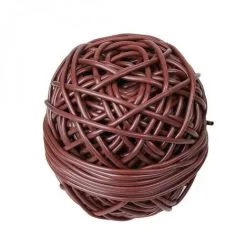 Bobine De Lien Tube Creux Antigel En PVC - Diam 3 Mm X 50 M - Marron - Linxor - Marron