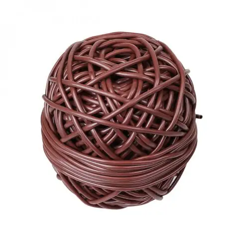 Bobine De Lien Tube Creux Antigel En PVC - Diam 3 Mm X 50 M - Marron - Linxor - Marron 1 Bobine De Lien Tube Creux Antigel En PVC - Diam 3 Mm X 50 M - Marron - Linxor - Marron