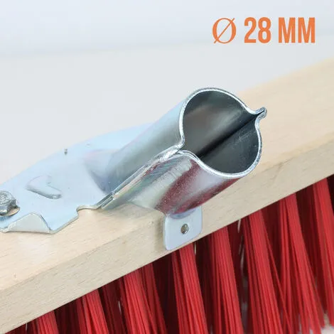 Balai Cantonnier En Bois - 60 Cm - Rouge - Linxor - Rouge 2 Balai Cantonnier En Bois - 60 Cm - Rouge - Linxor - Rouge – Image 2