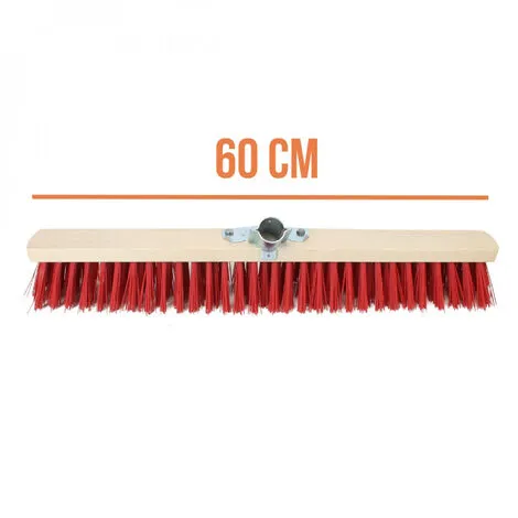 Balai Cantonnier En Bois - 60 Cm - Rouge - Linxor - Rouge 3 Balai Cantonnier En Bois - 60 Cm - Rouge - Linxor - Rouge – Image 3