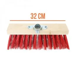 Balai Cantonnier En Bois - 32 Cm - Rouge - Linxor - Rouge -LINXOR Soldes Boutique 28604389 3