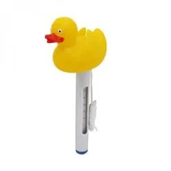 Thermomètre Flottant Canard Pour Piscine Avec Cordon - Linxor - Jaune
