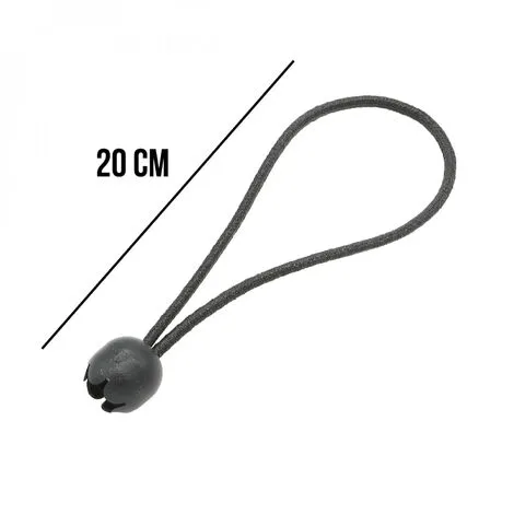 Lot De 10 Tendeurs Sandows élastiques Avec Boule - 20 Cm - Noir - Linxor - Noir 2 Lot De 10 Tendeurs Sandows élastiques Avec Boule - 20 Cm - Noir - Linxor - Noir – Image 2