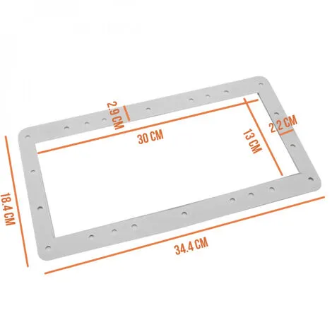 Lot De 2 Joints Grande Meurtrière Pour Skimmer De Piscine - Blanc - Linxor - Blanc 2 Lot De 2 Joints Grande Meurtrière Pour Skimmer De Piscine - Blanc - Linxor - Blanc – Image 2