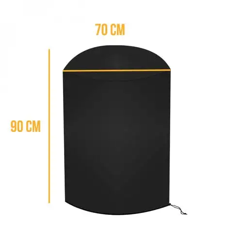 Bâche De Protection Pour Barbecue Imperméable, Anti UV - 70 X 90 Cm - Noir - Linxor - Noir 2 Bâche De Protection Pour Barbecue Imperméable, Anti UV - 70 X 90 Cm - Noir - Linxor - Noir – Image 2