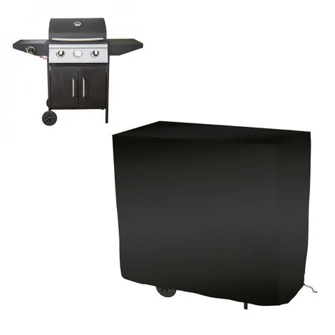 Bâche De Protection Pour Barbecue Imperméable, Anti UV - 147 X 61 X 122 Cm - Noir - Linxor - Noir 3 Bâche De Protection Pour Barbecue Imperméable, Anti UV - 147 X 61 X 122 Cm - Noir - Linxor - Noir – Image 3