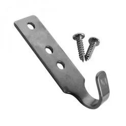 Lot De 12 Crochets Inox + 24 Vis Pour Piscine Hors Sol En Bois - Linxor - Gris