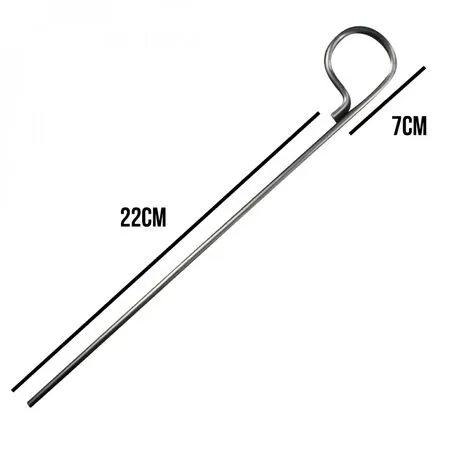Lot De 20 Pitons Fixes Gazon En Inox 29 Cm - Linxor - Gris 2 Lot De 20 Pitons Fixes Gazon En Inox 29 Cm - Linxor - Gris – Image 2