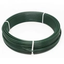 Fil De Tension En Acier Galvanisé Plastifié Pour Grillage Ou Autre - 50 M X 2.4mm Ø - Vert - Linxor - Vert
