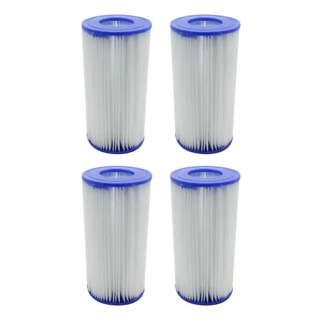 Lot De 4 Cartouches De Filtration Pour Pompe De Piscine - Type III - A/C - Linxor - Blanc 1 Lot De 4 Cartouches De Filtration Pour Pompe De Piscine - Type III - A/C - Linxor - Blanc
